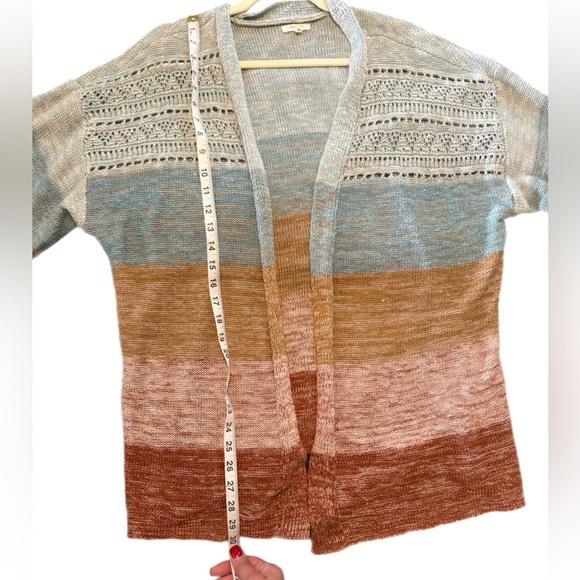 Maurices Blue and Brown Striped Cardigan - Picture 10 of 12